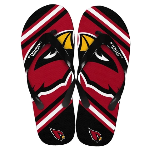 Arizona Cardinals NFL Unisex Big Logo Flip Flops Large (M 9-10) Cover