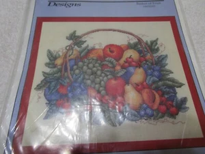 Basket of Fruit Counted Cross Stitch Chart #BF02202 (2000, Bobbie G. Designs) - Picture 1 of 3
