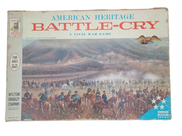 Battle Cry Milton Bradley American Heritage Vintage Jogo de Tabuleiro  Guerra Civil #29