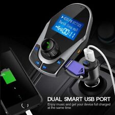 Bluetooth Car FM Transmitter Audio Adapter Receiver Wireless Handsfree TF Card