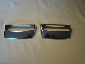 Vtg Lot of 2 NAUTICAL MARINE HANDLE Brass CHROME ART DECO PULL AMH Co. CR-510 - Bild 1 von 12