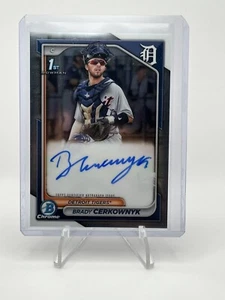 Bowman 2024 cromo Brady Cerkownyk 1st Bowman base automática #CPA-BCE - Imagen 1 de 2