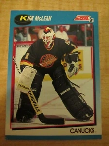 1991-92 Score Hockey Kirk McLean #481 Vancouver Canucks - Picture 1 of 2