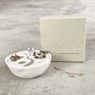 Jarrón Brote de Porcelana del Este de la India - Camino de Jardín Regalo en Caja Foto 1 de 2