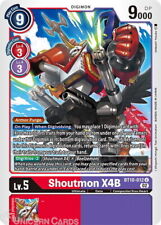 BT10-012 Shoutmon X4B Uncommon Mint Digimon Card