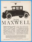1922 Maxwell Motor Sales Detroit MI $985 Club Coupe Closed Car Antique Auto Ad