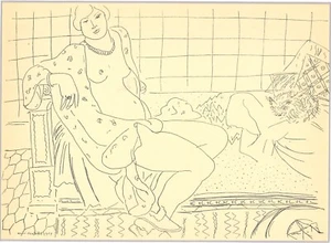 Henri Matisse original Line Block print. Limited Edition (Framed). - Picture 1 of 8