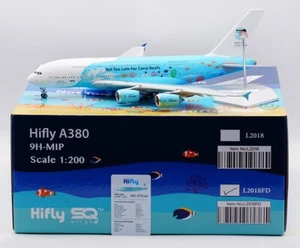 SQ Wings 1:200 Hi Fly AIRBUS A380 Diecast Aircraft Jet Model 9H-MIP Flaps Down - Imagen 1 de 7