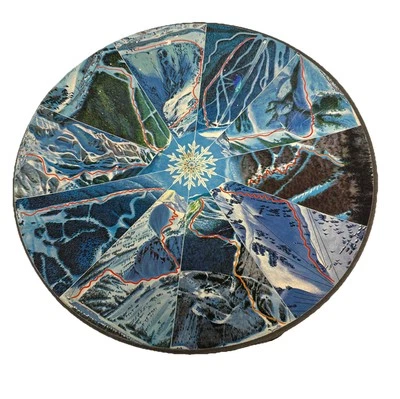 Rompecabezas circular Springbok 67 10 mejores pistas de esquí en América *Ver descripción Foto 1 de 4