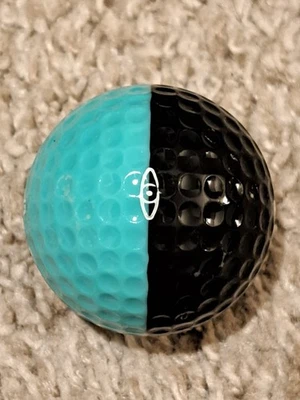 Pelota de Golf Extremadamente RARA Aqua/Negro Ojo de Ping - Usada Extremadamente Fina 8/10 Foto 1 de 4