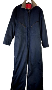 WALLS Blizzard Pruf Men’s Large Reg 42-44" Quilted Insulated Gray Coveralls USA - Picture 1 of 20