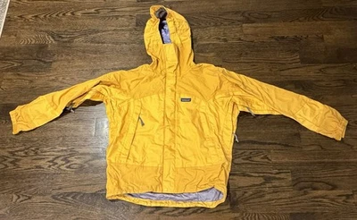 CHAQUETA PATAGONIA HOMBRE MEDIANA AMARILLO OSCURO CREMALLERA COMPLETA ABRIGO DE LLUVIA M Foto 1 de 4