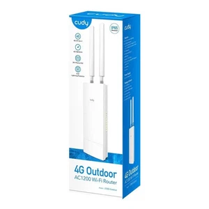 Cudy Modem Router 4g Lte Ac1200 Ip65 Da Esterno Con Slot Sim Poe Incluso Da Palo - Photo 1/6