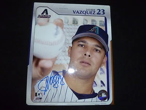 Javier Vazquez firmato 8x10 Arizona D'backs 04 All Star Braves, Expos & Yankees - Foto 1 di 1