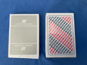 Vintage American and UNITED Airlines Decks of Playing Cards COMPLETE Advertising - Picture 1 of 5