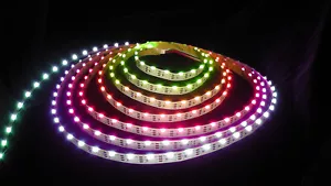 🇬🇧 Side-emitting addressable RGB LED flexible strip 60LEDs/m, WS2812B 335 edge - Picture 1 of 6