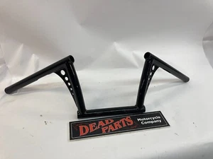 Harley custom black 1" Z-Bars gusset handlebars - Picture 1 of 3