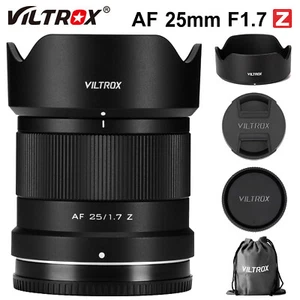 Viltrox 25mm F1.7 APS-C Large Aputure Auto Focus Lens for Nikon Z Mount Cameras - Picture 1 of 8