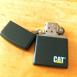Used Limited CAT Caterpillar Black Zippo Lighter (1993) - Picture 1 of 12