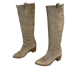 STEVEN BY STEVE MADDEN TAUPE BROWN SUEDE WESTERN STYLE HEELED BOOTS SIZE 7 - Picture 1 of 11