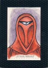 2015 Star Wars Chrome Perspectives Sketch Card Kowalick Red Guard