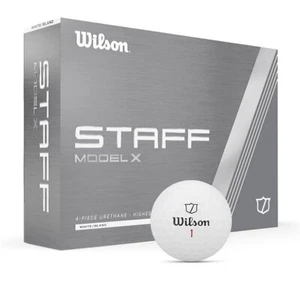 Wilson Golf Staff Model X 2024 Tour Urethane High Spin Golf Balls - Gloss White - Picture 1 of 5