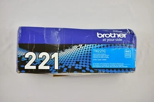 Brother TN221C Cyan Toner Cartridge Genuine BRAND NEW DAMAGED BOX - Picture 1 of 4