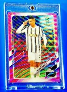 Topps Chrome Cristiano Ronaldo Juventus SP Legend Pink Parallel Wave Refractor