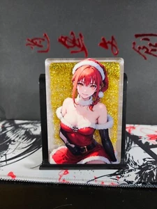 Makima Christmas Waifu Globe Chainsaw Man Glitter Sand Custom Acrylic - Picture 1 of 4