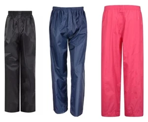 CHILDRENS WATERPROOF OVER TROUSERS 2-13yrs CHILDS KIDS BOYS GIRLS RAINWEAR RAIN - Picture 1 of 14