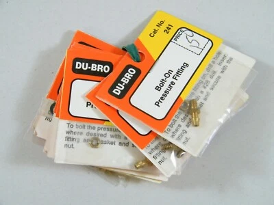(8) DU-BRO 241 BOLT ON PRESSURE FITTING NEW IN PACKAGE - Image 1 of 4