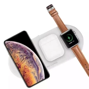  3 In 1. IPhone apple watch airpods  Wireless charging Pad Android phone - Picture 1 of 7
