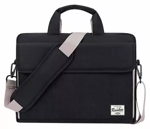 Laptop Macbook Carry Messenger Bag Rawboe 13 - 15.6 inch bag Black - Picture 1 of 6