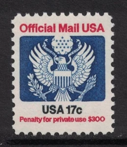 Scott O130- MNH- 17c Official Mail, Eagle- 1983- unused mint stamp - Picture 1 of 1