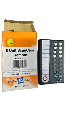 X10 8 Unit ScanCam Remote Model CR12A - Open Box(Never used) - Imagem 1 de 4