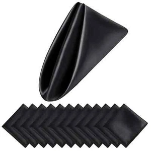 120PCS 30x30cm Green Satin Napkin Soft Table Napkin for Party Dinner Table Decor - Picture 1 of 40