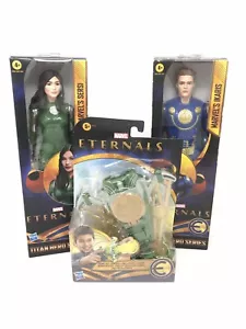MARVEL ETERNALS TITAN HERO SERIES 12” FIGURES IKARIS & SERSI LOT W/launcher! - Picture 1 of 9
