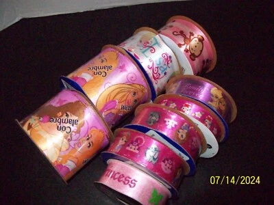 Craft Ribbon Lot/8 Disney Princess Elsa Monkey...New - Image 1 of 3