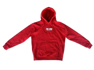 Full Send 'Metacard' Nelk Boys Men's Red Cotton Jumper Hoodie - Size Medium - Bild 1 von 10