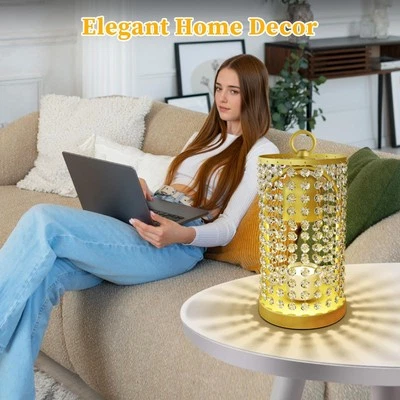 Lámpara Calentador de Velas con Temporizador Atenuador Moderno Calentador de Fusión para Dormitorio Hogar Dorado Foto 1 de 4