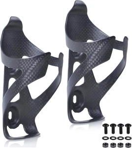 2er Pack Ultraleichter Vollkohlefaser Fahrrad Bike Trinkflaschenhalter Halter - Bild 1 von 9