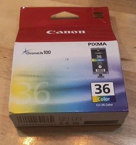 OEM Genuine Canon PIXMA 36 Color Ink Tank Cartridge CLI-36 Color SEALED NEW - Picture 1 of 6
