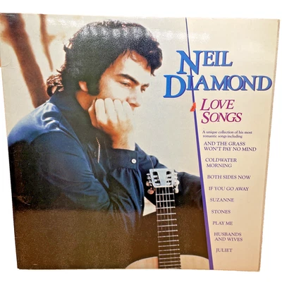 Neil Diamon Love Songs LP (1981 MCA) Soft Rock Vinyl Play Me / Suzanne / Stones - Image 1 of 4