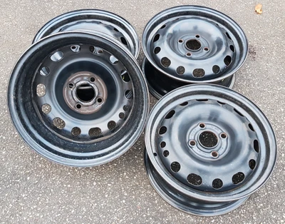 4 llantas de acero Opel Vectra, Calibra, Corsa, Astra Tigra 5,5Jx14H2 et49 #28463 - Imagen 1 de 4