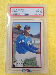 1989 Bowman Ken Griffey Jr Rookie Card PSA 10 - Picture 1 of 2