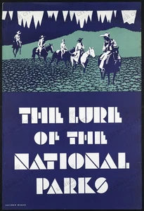 El señuelo de los parques nacionales 1936 WPA póster arte de pared impresión retro América - Imagen 1 de 2