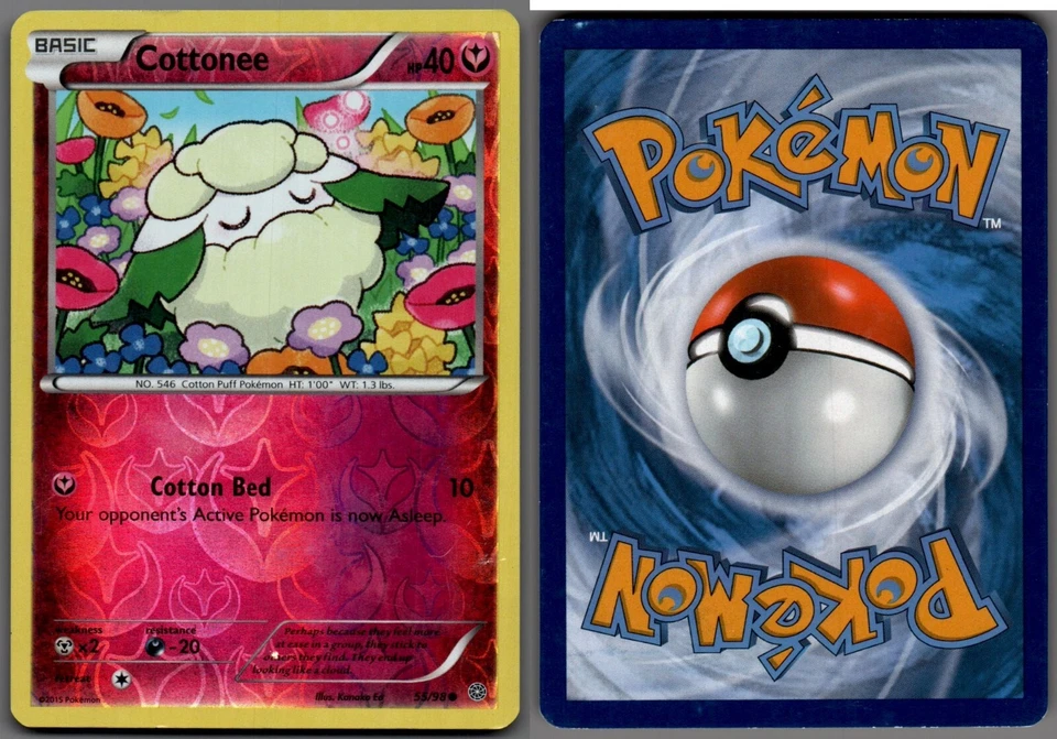 2015 Pokemon, XY Ancient Origins, #55/98 Cottonee, Reverse Holo Common - Image 1 of 1
