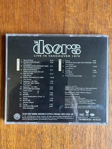 The Doors cd  ‘Live In Vancouver 1970’ -  Double Promo CD - Rare!! - Picture 1 of 3
