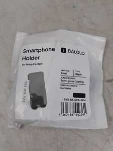 Balolo Smartphone Holder Steel Semi-Gloss Black for Setup Cockpit SKU BA-SCA-SPH - Zdjęcie 1 z 5