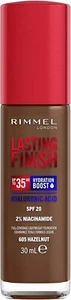 Rimmel Lasting Finish 35Hr Foundation 605 Hazelnut Hydrating,SPF20,Hyaluronic - Picture 1 of 6